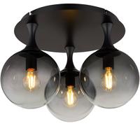 Globo Lighting Dalton lampada da soffitto 3x10 W nero-fumé 15885-3D