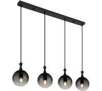 Globo Lighting Dalton lampada sospesa 4x40 W nero-fumé 15885-4H