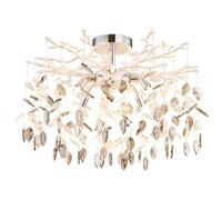 Globo Lighting Danna lampada da soffitto x8 W cromo-fumé 64133-8D