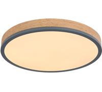 Globo Lighting Doro plafoniera 1x24 W bianco-legno-grafite 416080WD2R