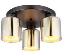 Globo Lighting Felicia lampada da soffitto 3x60 W nero-fumé 16056-3D