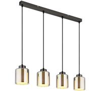 Globo Lighting Felicia lampada sospesa 4x60 W nero-cromo 16056-4H