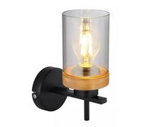 Globo Lighting Finca lampada a parete 1x40 W nero-fumé 15557W