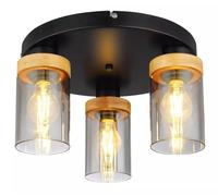 Globo Lighting Finca lampada da soffitto 3x40 W nero-fumé 15557-3D