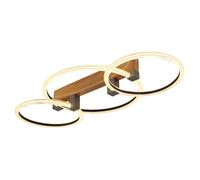 Globo Lighting Fletcher lampada da soffitto 3x40 W trasparente-legno 48050D2
