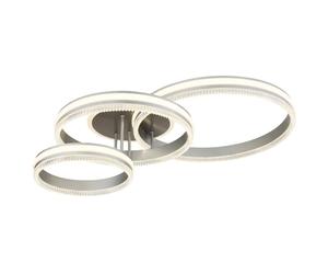 Globo Lighting Francine lampada da soffitto 3x72 W grigio-argento 67377-72
