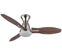 Globo Lighting Gale lampada ventilatore da soffitto 1x22 W bianco-legno-nichel 03671N