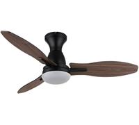 Globo Lighting Gale lampada ventilatore da soffitto 1x22 W bianco-nero-legno 03671B