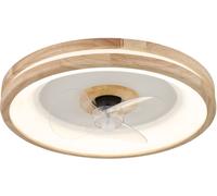 Globo Lighting Gatian lampada ventilatore da soffitto 1x30 W bianco-legno 03650