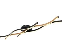 Globo Lighting Geronimo lampada da soffitto 3x35 W nero-legno 67206DW