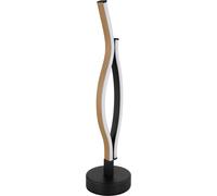 Globo Lighting Geronimo lampada da tavolo 2x12 W nero-legno 67206TW