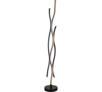 Globo Lighting Geronimo lampada da terra 3x28 W nero-legno 67206SW