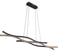 Globo Lighting Geronimo lampada sospesa 3x35 W nero-legno 67206HW