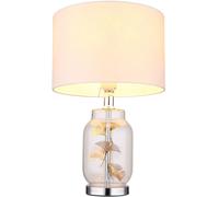 Globo Lighting Ginko lampada da tavolo 1x40 W bianco-trasparente-cromo 24141C