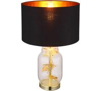 Globo Lighting Ginko lampada da tavolo 1x40 W nero-trasparente-ottone 24141M