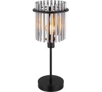 Globo Lampada da tavolo Gorley, altezza 37,5 cm, grigio fumo, vetro/metallo Globo