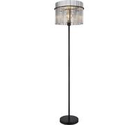 GLOBO Lampada da terra - nero opaco - metallo - vetro - 1 fiamma - H 152 cm