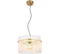 Globo Lighting Gorley lampada sospesa 1x60 W bianco-trasparente-oro 15698HM