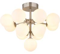 Globo Lighting Grappy lampada da soffitto x5 W bianco-nichel 56143-13ND