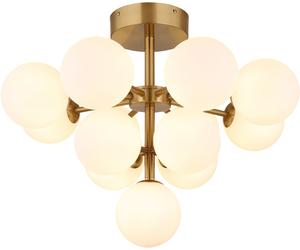 Globo Lighting Grappy lampada da soffitto x5 W bianco-oro 56143-13GD