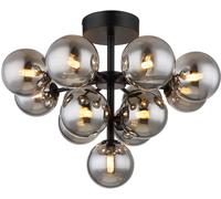 Globo Lighting Grappy lampada da soffitto x5 W nero-fumé 56143-13D