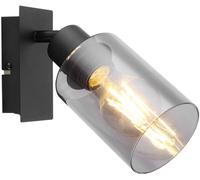Globo Lighting Hadera lampada da parete 1x15 W nero-fumé 15465-1