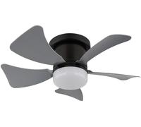 Globo Lighting Hines lampada da soffitto 1x9 W nero 03609A