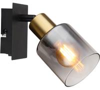 Globo Lighting Hollys lampada da parete 1x40 W nero-oro 54310-1