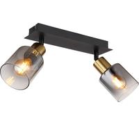 Globo Lighting Hollys lampada da soffitto 2x40 W nero-oro 54310-2
