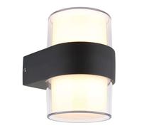 Globo Lighting Ignacio lampada da parete per esterni 1x10 W trasparente-antracite 34317