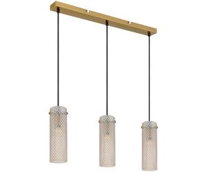 Globo Lighting Karolo lampada sospesa 3x40 W oro-ambra 15775-3H