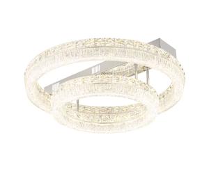 Globo Lighting Laurel lampada da soffitto 2x60 W cromo-trasparente 67387-60D