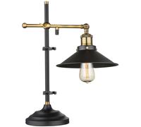 Globo Lighting Lenius lampada da tavolo 1x60 W nero-oro 15053T