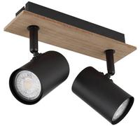 Globo Lighting Linca lampada da soffitto 2x25 W nero 57905-2