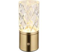 Globo Lampada da tavolo LED Lunki, color ottone, altezza 19 cm, CCT Globo