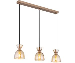 Globo Lighting Massey lampada sospesa 3x40 W ambra 15769A-3