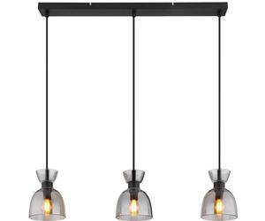 Globo Lighting Massey lampada sospesa 3x40 W nero-fumé 15769S-3
