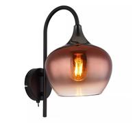 Globo Lighting Maxy lampada a parete 1x40 W nero 15548WG