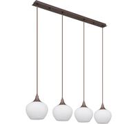 Globo Lighting Maxy lampada sospesa 4x40 W bianco-caffè 15548-4HC