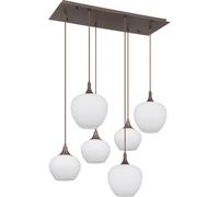 Globo Lighting Maxy lampada sospesa 6x40 W bianco-caffè 15548-6HC