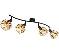 Globo Lighting Mika lampada da soffitto 4x25 W nero 15759-4