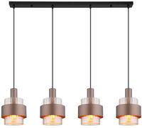 Globo Lighting Milley lampada sospesa 4x60 W ambra 15560-4HA