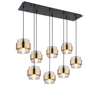 Globo Lighting Milley lampada sospesa x60 W nero-oro 15560-8H