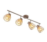 Globo Lighting Olin lampada da soffitto 4x40 W marrone 54663-4