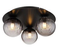 GLOBO LIGHTING Plafoniera a Soffitto 3 Luci Dallerta 15216-3 Nero