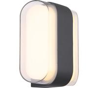 Globo Lighting Plixon lampada da parete per esterni 1x12 W bianco-trasparente-antracite 34315