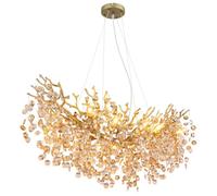 Globo Lighting Queena lampada sospesa x40 W oro-ambra 64138H3G
