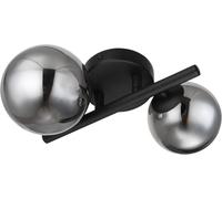 Globo Lighting Riha lampada da parete 2x3.5 W nero-fumé 56133-2W