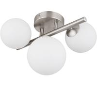 Globo Lighting Riha lampada da parete 3x3.5 W bianco-nichel 56140-3W