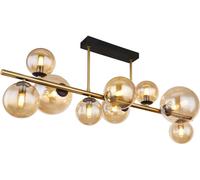 Globo Lighting Riha lampada da soffitto x3.5 W nero-oro -ambra 56135-9D